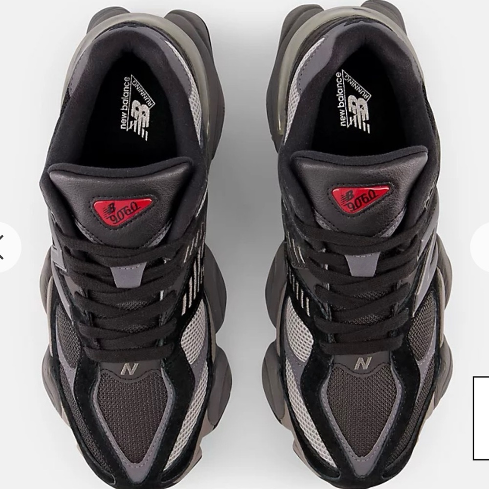 New Balance 9060 Black and White Sneakers